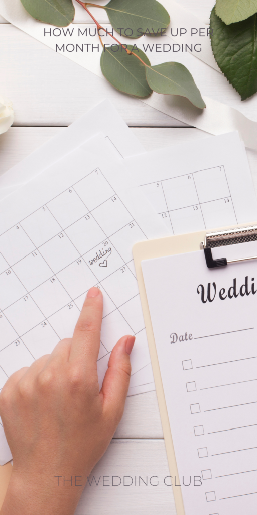 How much to save up per month for a wedding - The Wedding Club