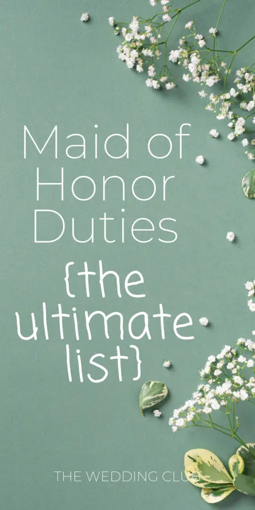 3. Ultimate Guide to Maid of Honor Duties A Comprehensive Wedding Responsibilities Checklist - The Wedding Club
