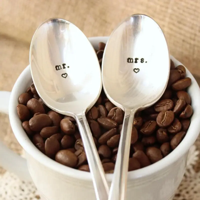 33. Mr. and Mrs. Spoons by EOJStudios on Etsy - 75 Best wedding gifts for couples - The Wedding Club