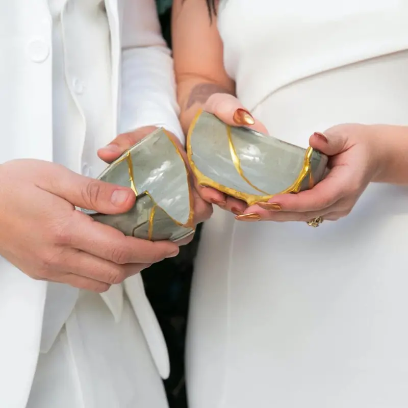 34. Newlyweds Kit_ Japanese Kintsugi Ceremony by LIFEHONEY on Etsy - 75 Best wedding gifts for couples - The Wedding Club