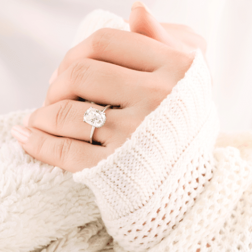 23 Best Quality Moissanite Engagement Rings on Etsy - The Wedding Club