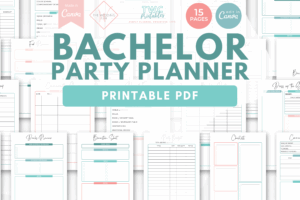 Bachelor Party Planner - The Wedding Club X TWCprintables