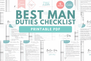 Best Man Duties - The Wedding Club X TWCprintables