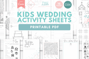 Kids Wedding Activity Sheets - The Wedding Club X TWCprintables