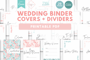 Wedding Binder Dividers - The Wedding Club X TWCprintables