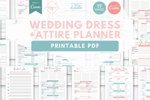 Wedding Dress Planner - The Wedding Club X TWCprintables