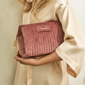 Custom Makeup Bag by TheEverlastingBoxCo on Etsy - 25 Wedding Morning Gifts Bride - The Wedding Club