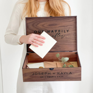 Memory Keepsake Wooden Love Box by BoxForGift on Etsy - 25 Wedding Morning Gifts Bride - The Wedding Club