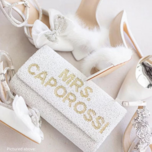 Personalized Bridal Clutch by PrettyRobesShop on Etsy - 25 Wedding Morning Gifts Bride - The Wedding Club