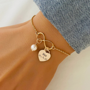 Personalized Bride Bracelet by StampedEve on Etsy - 25 Wedding Morning Gifts Bride - The Wedding Club