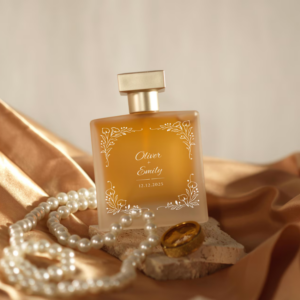 Personalized Frosted Perfume Bottle by KDesignGift on Etsy - 25 Wedding Morning Gifts Bride - The Wedding Club